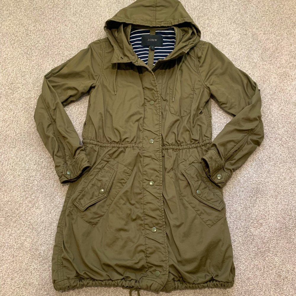 J. Crew Charlie fatigue jacket in army green - XXS